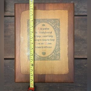 Vintage Wooden Serenity Prayer Plaque